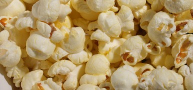 Close up of popcorn.