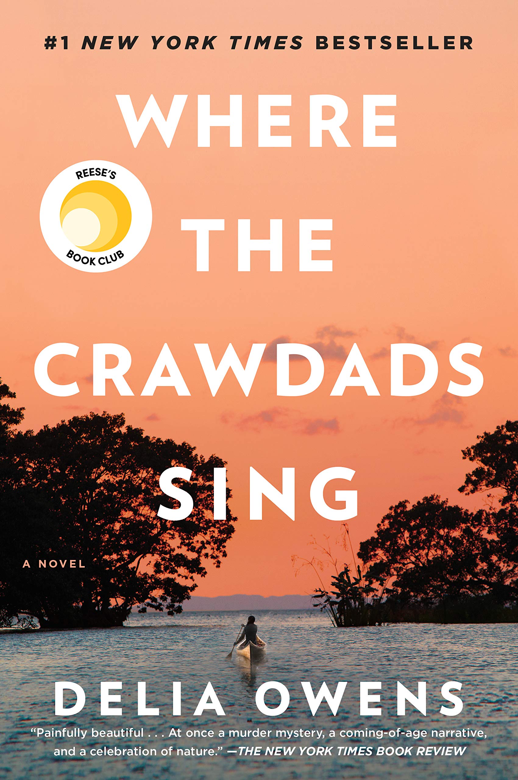 Book cover for Where the Crawdads Sing by Delia Owens