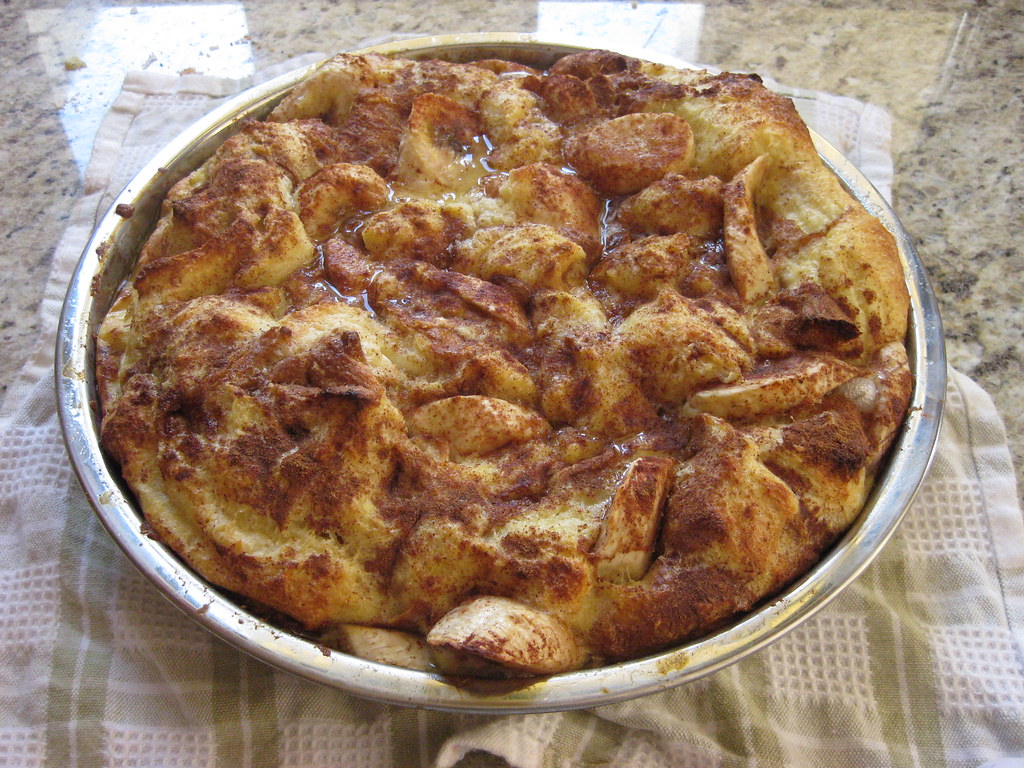 Close up photo of french toast casserole.
