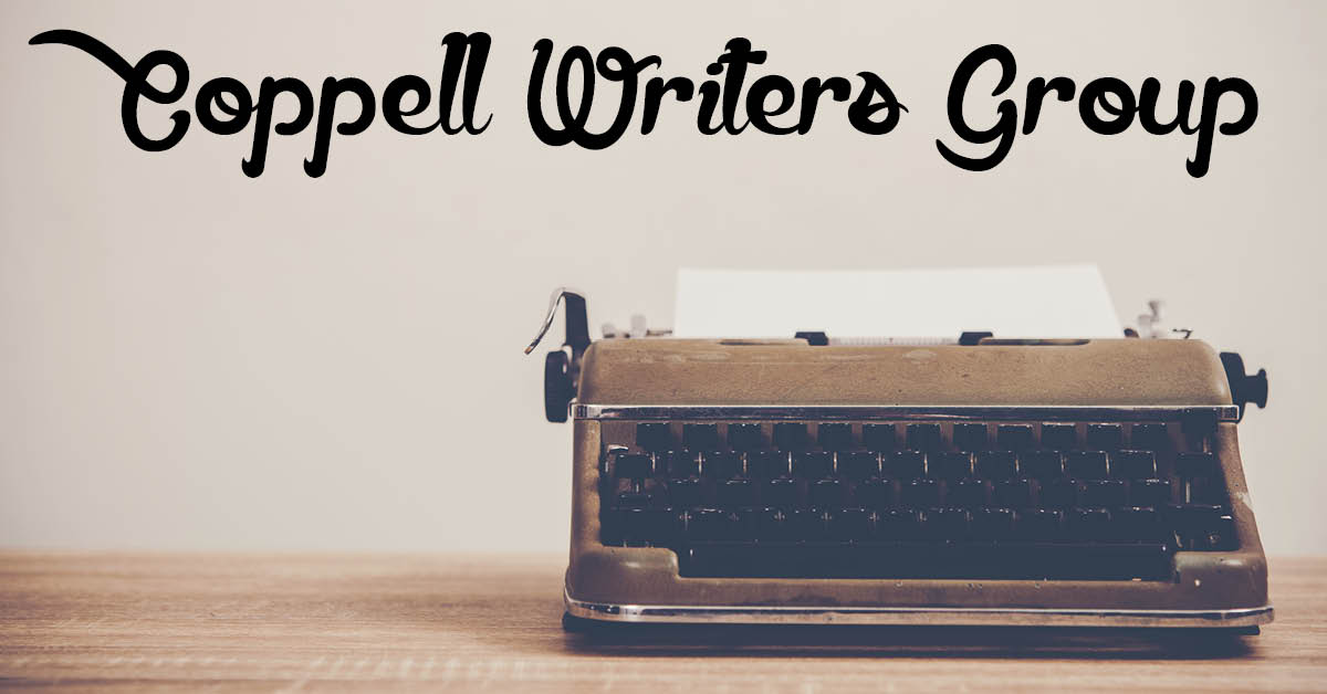typewriter and text that says Coppell Writer's Group