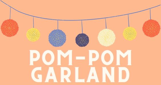 Craftic - Pom Pom Garland