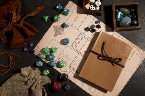 RPG items still life