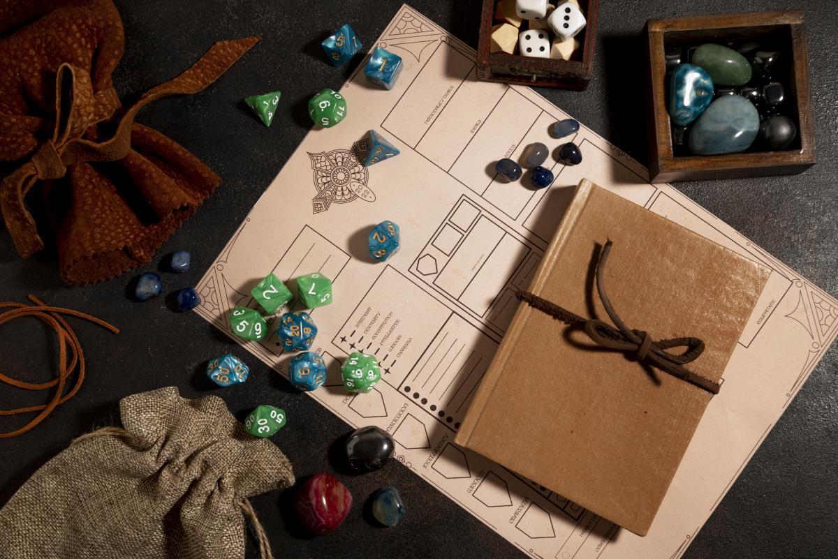 RPG items still life